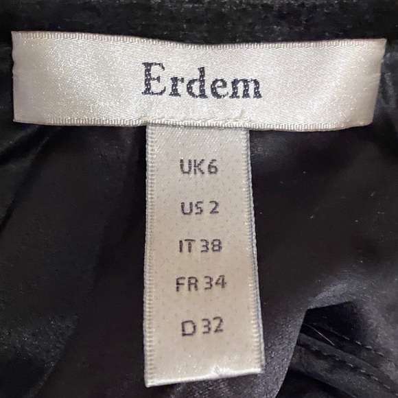 Erdem Black Chiffon Beaded Blouse - Picture 4 of 4